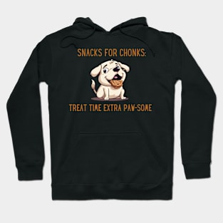 Snacks for Chonks- Dog snack time T-shirt Hoodie